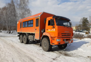 Вахтовый автобус КАМАЗ 43118-50, 20 мест+грузовой отсек