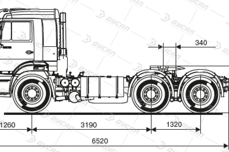 Седельный тягач КАМАЗ 65116-48(А5)