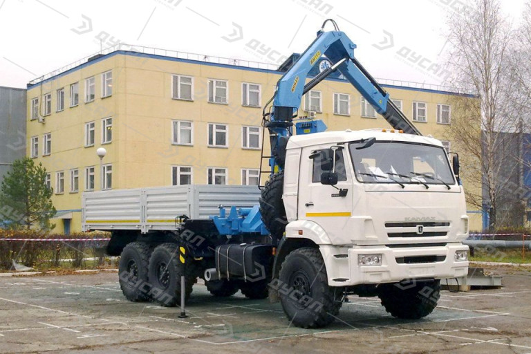 Бортовой КАМАЗ с КМУ ИМ-150