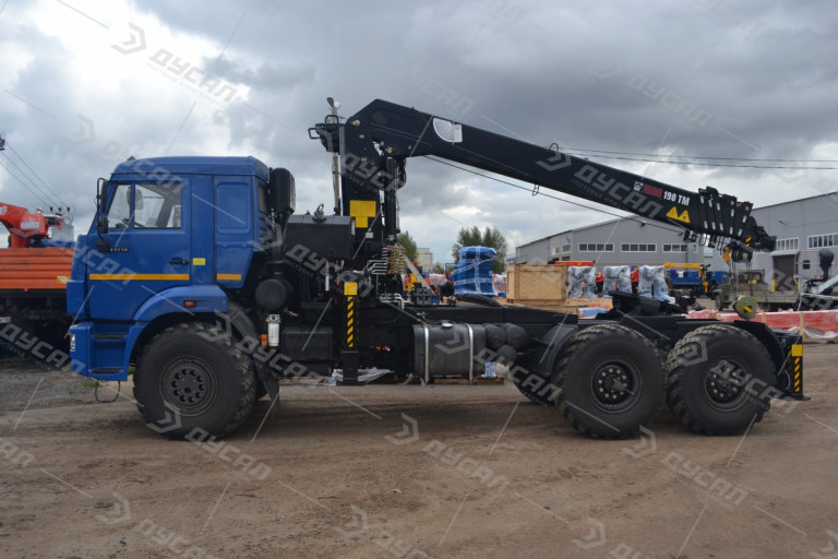 Седельный тягач КАМАЗ 43118-50 с КМУ HIAB 190TM