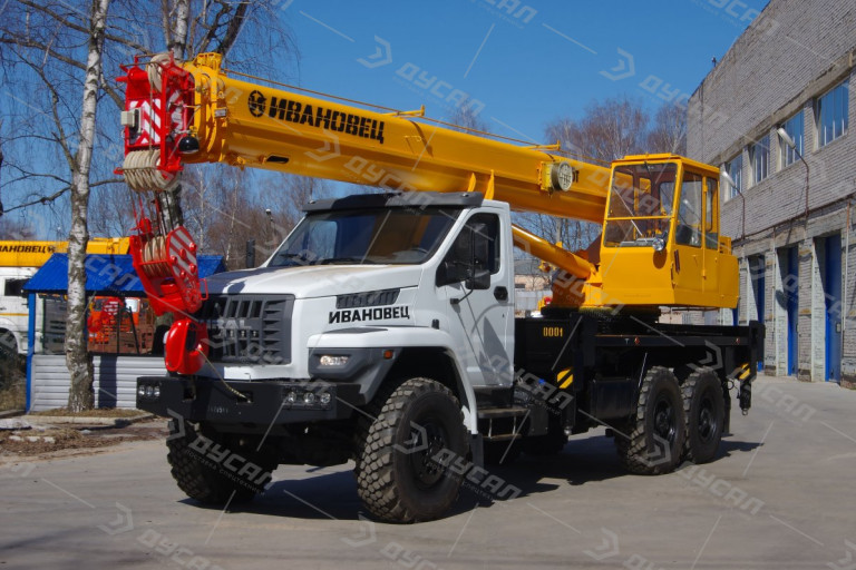 Автокран "ИВАНОВЕЦ" КС-45717-2 PLUS на шасси УРАЛ NEXT 4320 (ОВОИД)