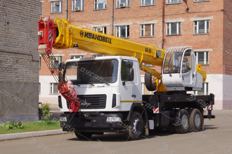 Автокран "ИВАНОВЕЦ" КС-45717А-1Р на шасси МАЗ 6312С3 (ОВОИД)