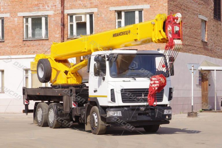 Автокран "ИВАНОВЕЦ" КС-45717А-1Р на шасси МАЗ 6312С3 (ОВОИД)