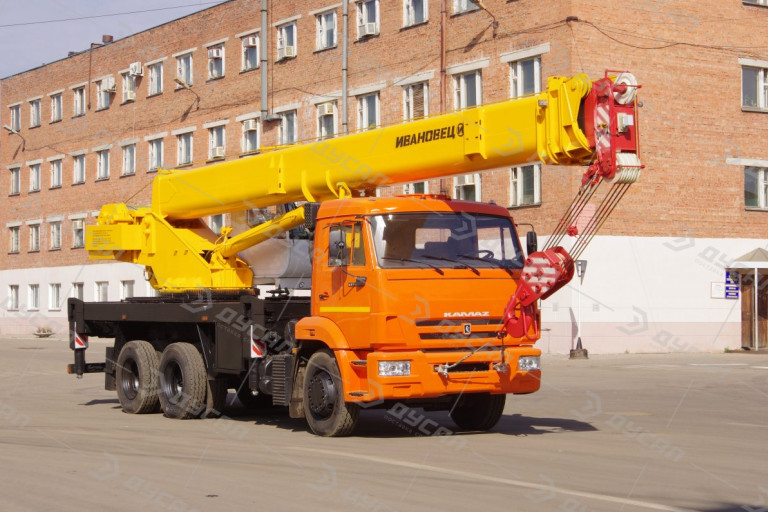 Автокран"ИВАНОВЕЦ" КС-45717К-1Р на шасси КамАЗ 65115 (ОВОИД)