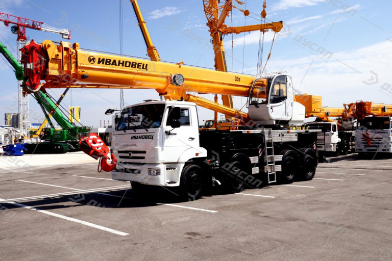 Автокран "ИВАНОВЕЦ" КС-55735-6 на шасси КамАЗ 6540 (ОВОИД)