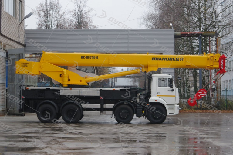 Автокран "ИВАНОВЕЦ" КС-65740-6 на шасси КамАЗ 6540 (ОВОЙД)