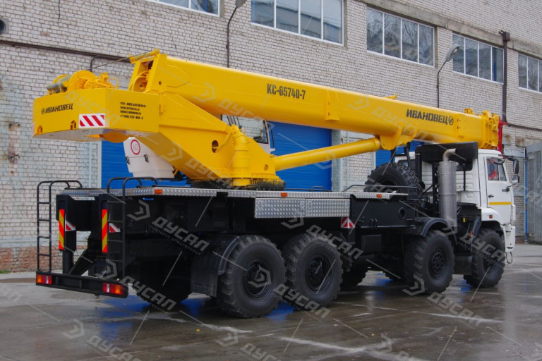 Автокран "ИВАНОВЕЦ" КС-65740-7 на шасси КамАЗ 63501 (ОВОИД)