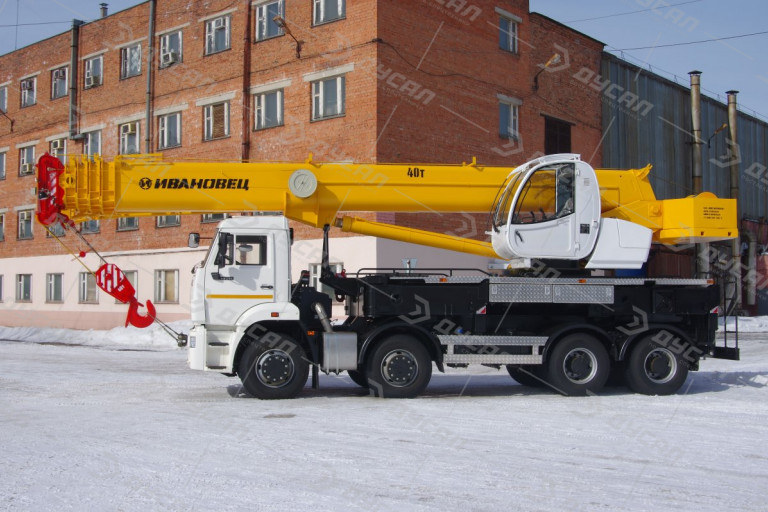 Автокран "ИВАНОВЕЦ" КС-65740-8 на шасси КамАЗ 65201 (ОВОИД)