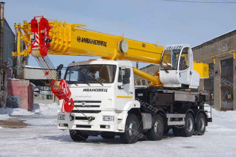 Автокран "ИВАНОВЕЦ" КС-65740-8 на шасси КамАЗ 65201 (ОВОИД)