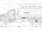 Автотопливозаправщик АТЗ-15 на базе УРАЛ NEXT 73945 схема