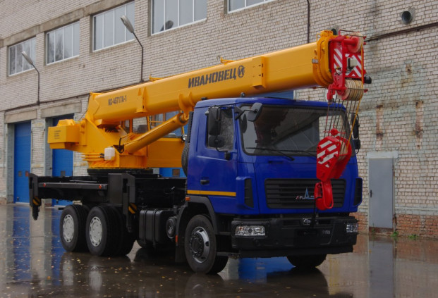 Автокран "ИВАНОВЕЦ" КС-45717А-1 на шасси МАЗ 6312С3 (ОВОИД)