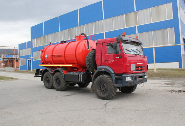 Автоцистерна вакуумная АКН-12 ОД на шасси КАМАЗ 43118