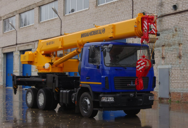Автокран "ИВАНОВЕЦ" КС-45717А-1 на шасси МАЗ 6312С3 (ОВОИД)